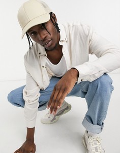 Oversized-рубашка меланжевого кремового цвета в стиле 90-х из вискозы ASOS DESIGN-Белый