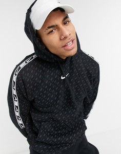 Черный худи с фирменной тесьмой Nike Repeat Pack-Черный цвет
