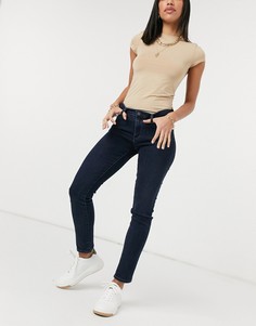Классические синие джинсы скинни до щиколотки AG Jeans-Голубой