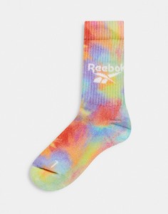 Носки с разноцветным принтом тай-дай Reebok Pride-Мульти