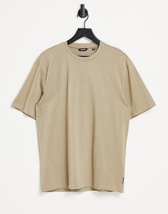 Бежевая oversized-футболка от комплекта Only & Sons-Бежевый