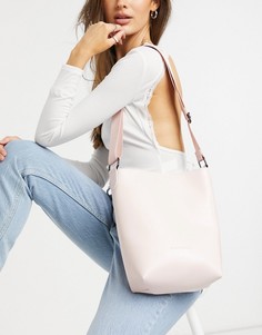 Бледно-розовая небольшая сумка-мешок Claudia Canova-Розовый цвет