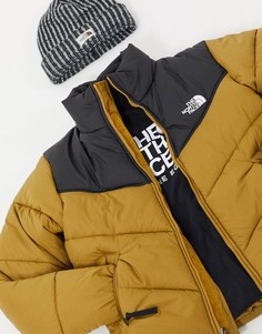 Дутая куртка цвета хаки The North Face-Зеленый