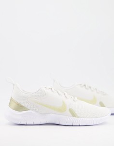 Кроссовки молочного оттенка Nike Running Flex Experience 10-Белый