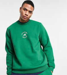 Зеленый свитшот с надписью "Life in balance" New Balance – эксклюзивно для ASOS-Зеленый цвет