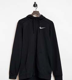 Худи черного цвета на сквозной молнии Nike Training Tall Dry-Черный цвет