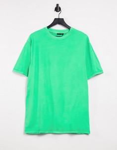 Oversized-футболка неонового зеленого цвета ASOS DESIGN-Зеленый цвет