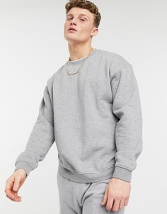 Серый свитшот с круглым вырезом Jack & Jones Originals