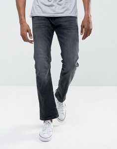 Черные прямые джинсы из органического денима Esprit-Черный