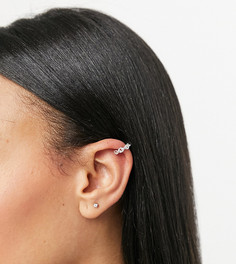 Кафф из стерлингового серебра в виде цепочки ASOS DESIGN-Серебристый