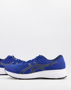 Синие с черным кроссовки Asics Running Patriot 12-Голубой