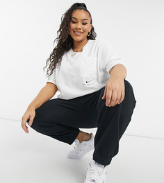 Белая футболка в стиле oversized Nike Swoosh Plus-Белый
