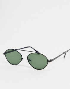Черные солнцезащитные очки-авиаторы AJ Morgan-Черный цвет