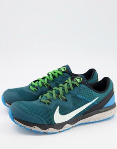 Сине-зеленые кроссовки для бега по пересеченной местности Nike Running Juniper-Зеленый цвет