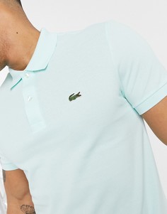 Узкое поло мятного цвета из пике Lacoste-Зеленый цвет