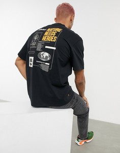 Свободная футболка Timberland-Черный цвет