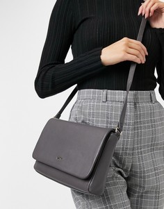 Серая сумка через плечо с регулируемым ремешком Paul Costelloe-Розовый цвет