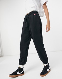 Черные джоггеры с прямоугольным логотипом-нашивкой Levis-Черный цвет Levis®
