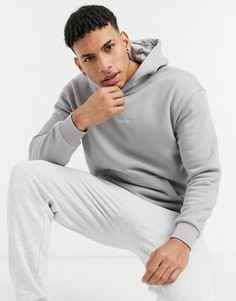 Серый oversized-худи с принтом "New York" Burton Menswear