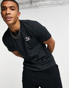 Черная футболка PUMA Summer Luxe AOP-Черный цвет