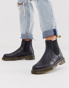 Черные ботинки челси из искусственной кожи Dr Martens 296-Черный