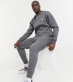 Темно-серый свитшот с круглым вырезом Nike Tall Club