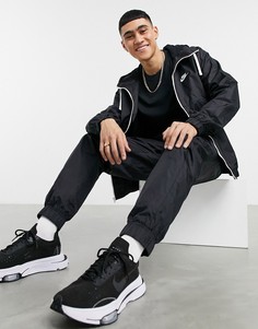 Черный спортивный костюм с худи на молнии Nike-Черный цвет