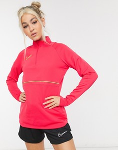 Красный быстросохнущий топ для тренировок Nike Football Academy