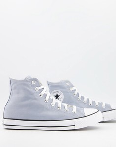 Пыльно-обсидиановые высокие кеды Converse Chuck Taylor All Star-Серый