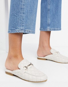 Туфли на плоской подошве без застежки со стеганой отделкой Steve Madden Kaitlyn-Бежевый