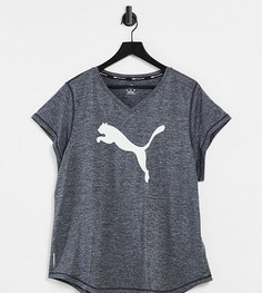 Черная футболка PUMA Training Plus Favourite Heather-Черный цвет