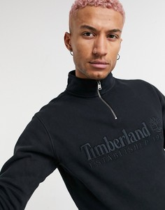 Джемпер с молнией 1/4 Timberland-Черный цвет