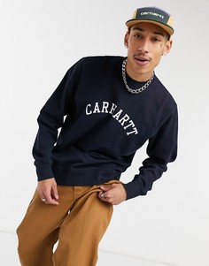 Темно-синий свитшот в университетском стиле Carhartt WIP