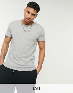 Серая футболка с необработанными краями Brave Soul Tall-Серый