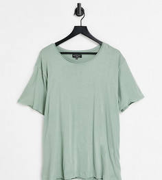 Зеленая футболка с необработанными краями Brave Soul Plus-Зеленый цвет