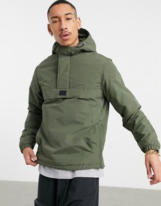 Куртка без застежки цвета хаки Jack & Jones Originals-Зеленый цвет