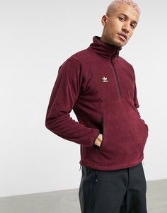 Фиолетовая флисовая лыжная куртка-анорак adidas Snowboarding-Сиреневый