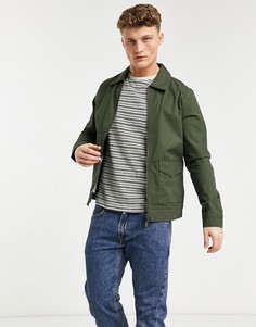 Темно-зеленая куртка в строгом стиле от комплекта Selected Homme-Зеленый цвет