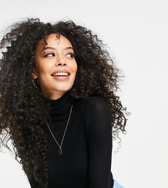 Черная водолазка в рубчик Vero Moda Tall-Черный цвет