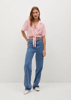 Хлопковая рубашка с узлом - Rosa-h Mango