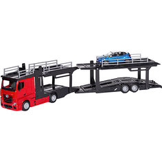 Игровой набор Bburago Street fire Mercedes-benz actors multicar carrier, 1:43