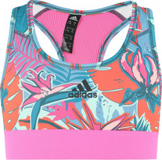 Спортивный топ бра для девочек adidas Alpahskin Printed, размер 140