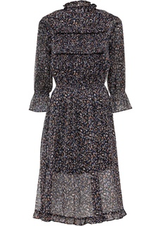 Платье из шифона с воланами Bonprix