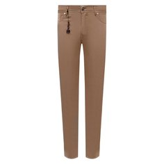 Брюки из хлопка и шелка Marco Pescarolo