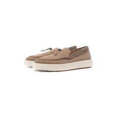 Замшевые слипоны Santoni
