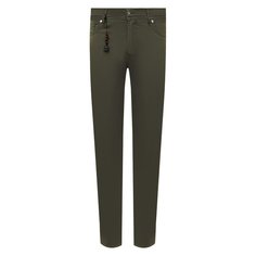 Брюки из хлопка и шелка Marco Pescarolo