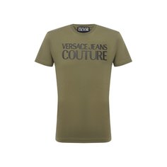 Хлопковая футболка Versace Jeans Couture