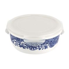 Контейнер круглый Spode Голубая Италия 17х7 см