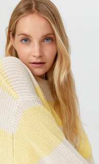 Stradivarius Свитер Оверсайз В Полоску Женская Коллекция Multicolor Xs