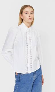 Stradivarius Рубашка В Романтическом Стиле Женская Коллекция Белый M